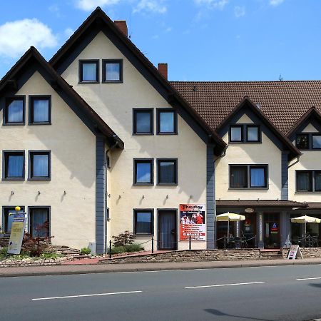Hotel Vier Spitzen Lauenforde Exterior foto